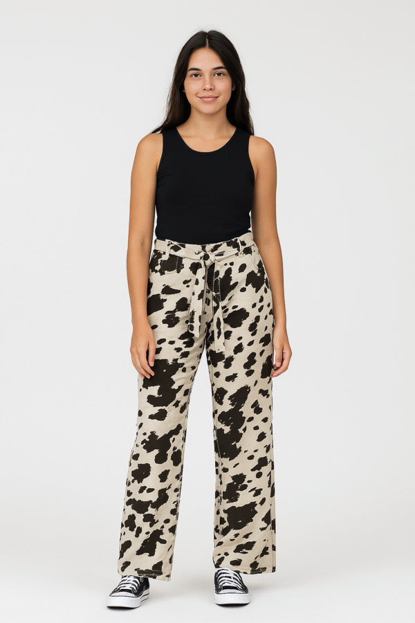 Pantalón Inquieta Denim – Estilo Vaquero Animal Print